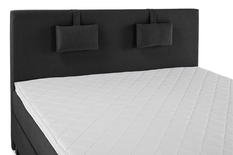 Lucky Komplett Sängpaket 180x200 Skum Slät - Nackkudde Liten Svart/Grå - Möbler - Sovrum - Sängar - Kontinentalsängar