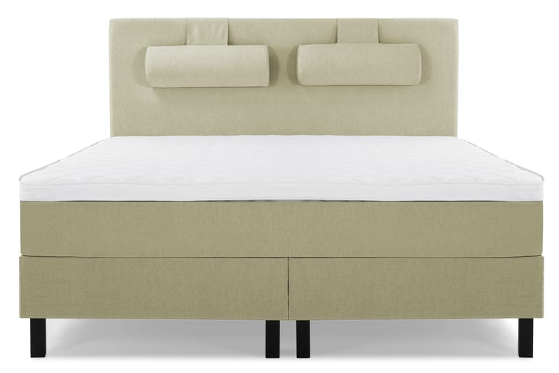 Lucky Komplett Sängpaket 180x200 Skum Slät Sänggavel - Nackkudde Stor Grön - Möbler - Sovrum - Sängar - Kontinentalsängar