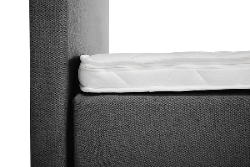 Lucky Komplett Sängpaket 180x200 Skum Slät Sänggavel - Nackkudde Stor Svart/Grå - Möbler - Sovrum - Sängar - Kontinentalsängar