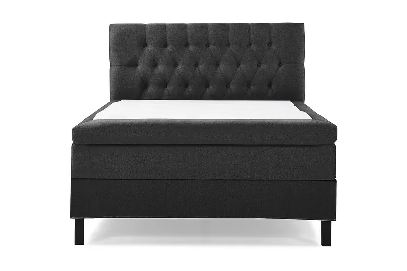 Lucky Kontinentalsäng 120 Memorymadrass Svart/Grå - Möbler - Sovrum - Sängar - Kontinentalsängar