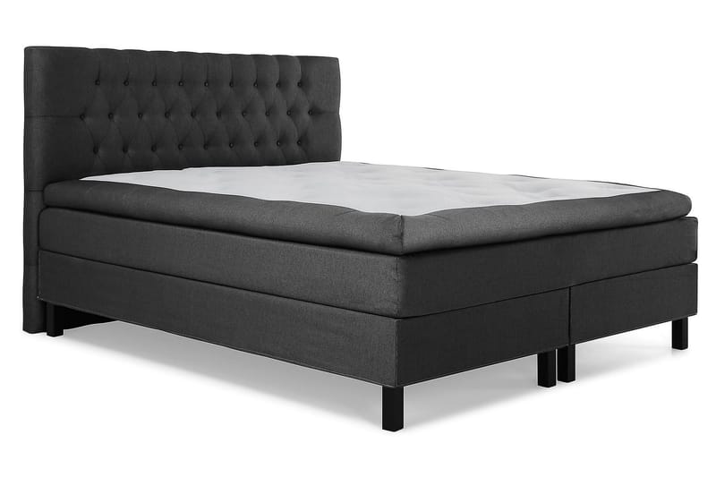 Lucky Kontinentalsäng 160x200Latexmadrass - Svart/Grå - Möbler - Sovrum - Sängar - Kontinentalsängar