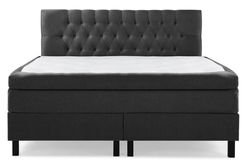 Lucky Kontinentalsäng 180 Polyeter Svart/Grå - Möbler - Sovrum - Sängar - Kontinentalsängar