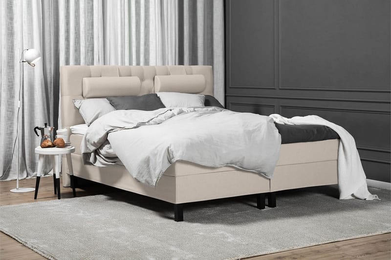 Lucky Kontinentalsäng 180x200Latexmadrass - Beige - Möbler - Sovrum - Sängar - Kontinentalsängar
