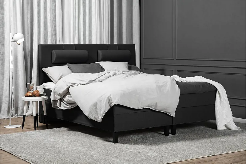 Lucky Kontinentalsäng 180x200Skum - Svart/Grå - Möbler - Sovrum - Sängar - Kontinentalsängar