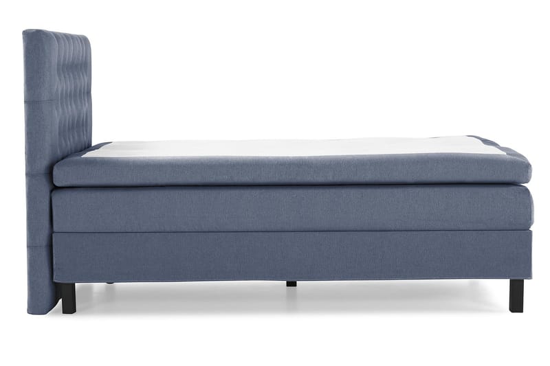 Lucky Sängpaket 140x200 Polyeter Diamant Sänggavel - Mörkblå - Möbler - Sovrum - Sängar - Kontinentalsängar
