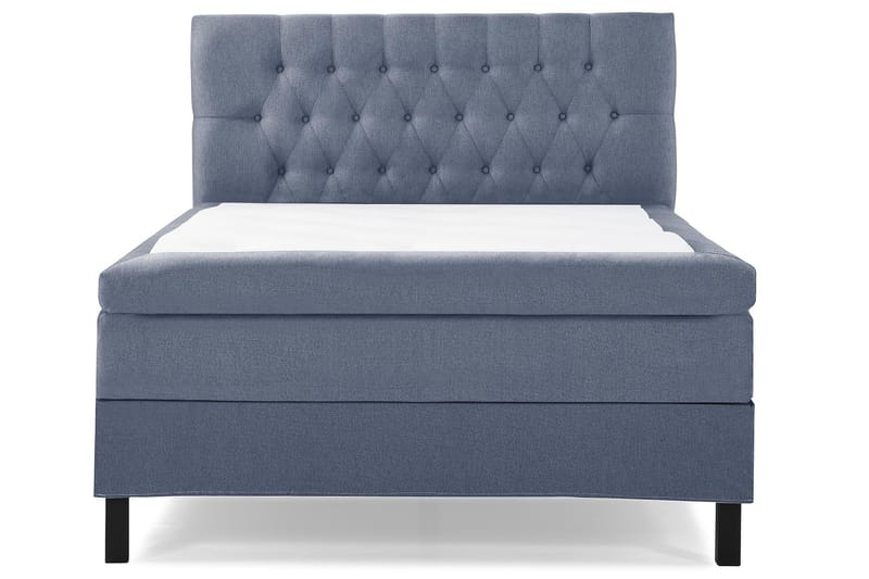 Lucky Sängpaket 140x200 Polyeter Diamant Sänggavel - Mörkblå - Möbler - Sovrum - Sängar - Kontinentalsängar