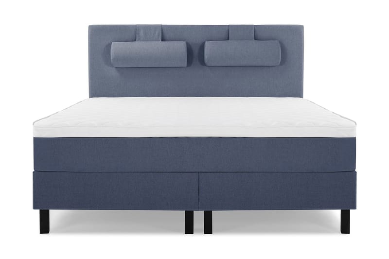 Lucky Sängpaket 150x200 SkumSlät Sänggavel Nackkudde, Nackkudde Stor Mörkblå