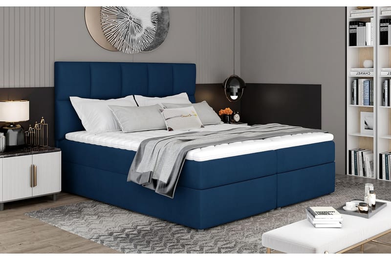 MEGALO Sängpaket 180x200 cm Blå - Komplett Sängpaket