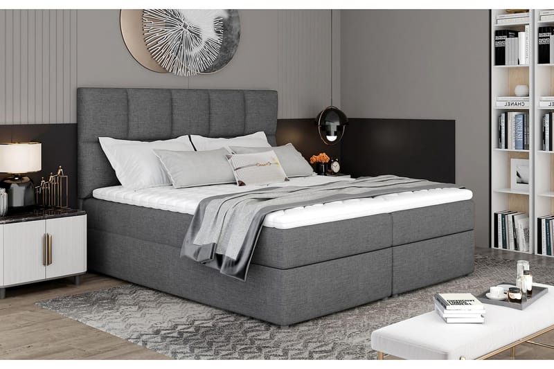 MEGALO Sängpaket 180x200 cm Grå - Möbler - Sovrum - Sängar - Komplett Sängpaket