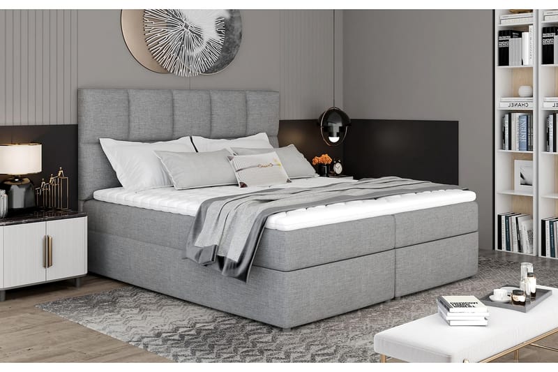 MEGALO Sängpaket 180x200 cm Grå - Möbler - Sovrum - Sängar - Komplett Sängpaket