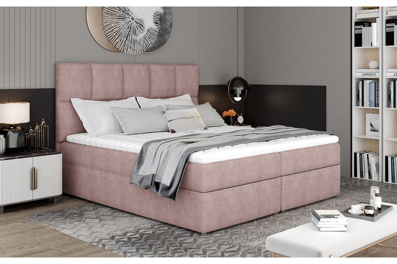 MEGALO Sängpaket 180x200 cm Ljusrosa - Möbler - Sovrum - Sängar - Komplett Sängpaket