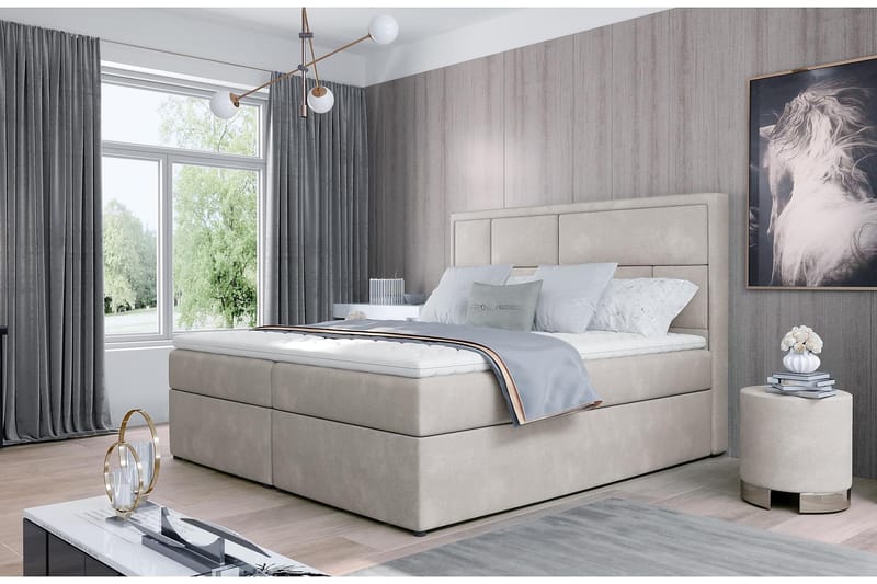 MEIGNE Sängpaket 160x200 cm Beige - Möbler - Sovrum - Sängar - Komplett Sängpaket