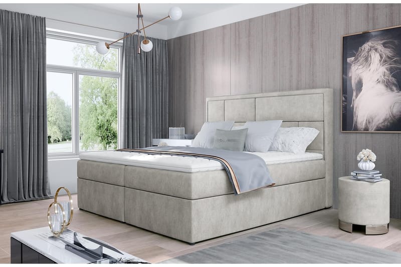 MEIGNE Sängpaket 180x200 cm Beige - Möbler - Sovrum - Sängar - Komplett Sängpaket
