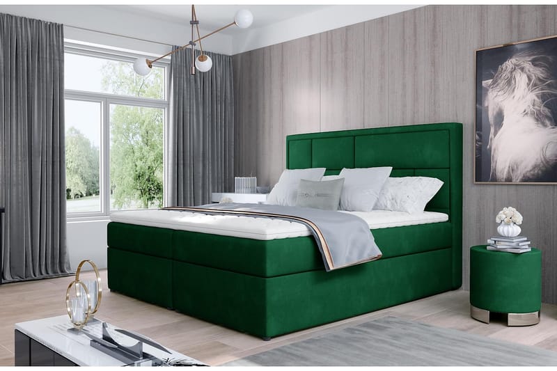 MEIGNE Sängpaket 180x200 cm Grön - Möbler - Sovrum - Sängar - Komplett Sängpaket
