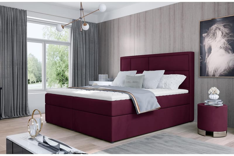 MEIGNE Sängpaket 180x200 cm Lila - Möbler - Sovrum - Sängar - Komplett Sängpaket