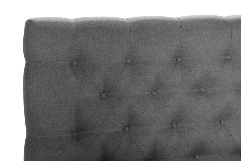 NAZAMA Kontinentalsäng 120x200 Latexmadrass Mörkgrå - Möbler - Sovrum - Sängar - Kontinentalsängar