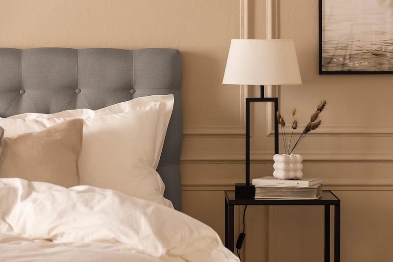 NAZAMA Kontinentalsäng 150x200 Skummadrass Grå - Möbler - Sovrum - Sängar - Kontinentalsängar