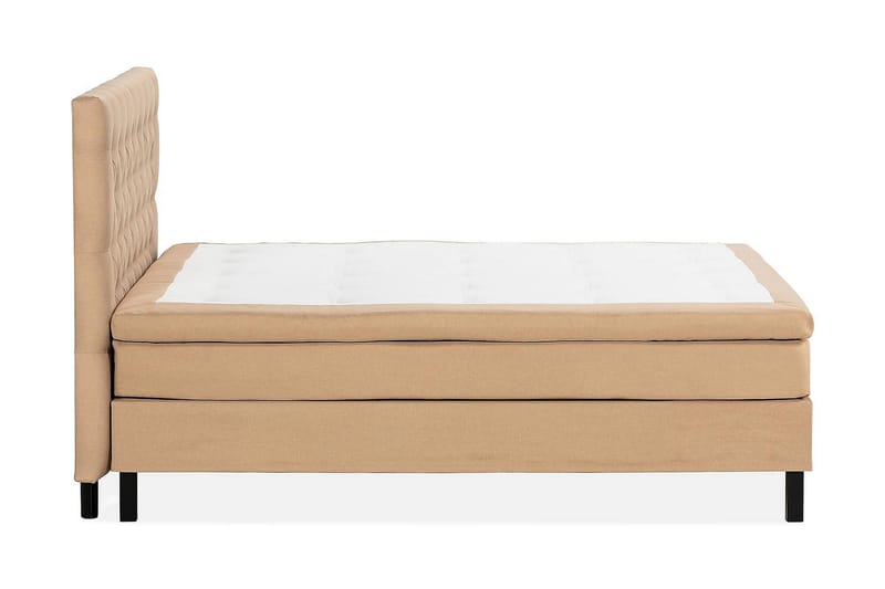 NAZAMA Kontinentalsäng 160x200 Skummadrass Beige - Komplett Sängpaket - Kontinentalsängar