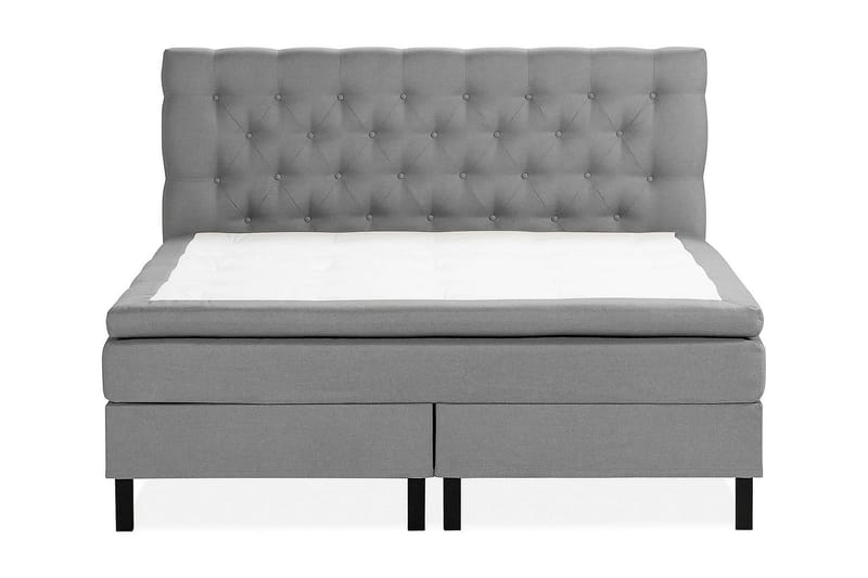 NAZAMA Kontinentalsäng 180x200 Latexmadrass Grå - Möbler - Sovrum - Sängar - Komplett Sängpaket