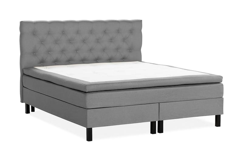 NAZAMA Kontinentalsäng 180x200 Latexmadrass Grå - Möbler - Sovrum - Sängar - Komplett Sängpaket