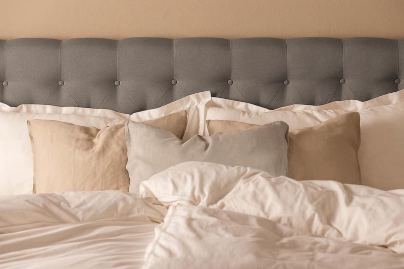 NAZAMA Kontinentalsäng 180x200 Latexmadrass Grå - Möbler - Sovrum - Sängar - Komplett Sängpaket
