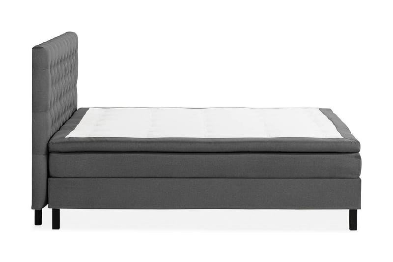 NAZAMA Kontinentalsäng 210x210 Memorymadrass Mörkgrå - Möbler - Sovrum - Sängar - Komplett Sängpaket