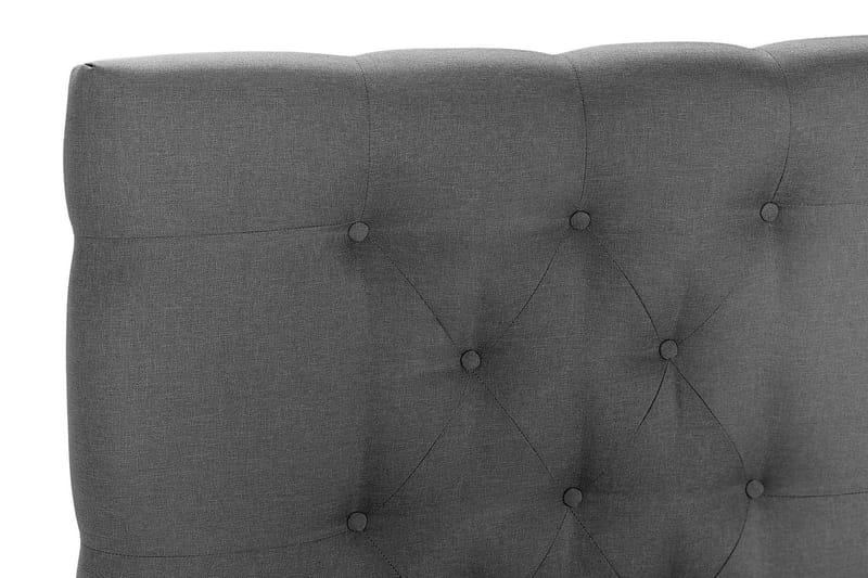 NAZAMA Kontinentalsäng 90x200 Latexmadrass Mörkgrå - Möbler - Sovrum - Sängar - Kontinentalsängar