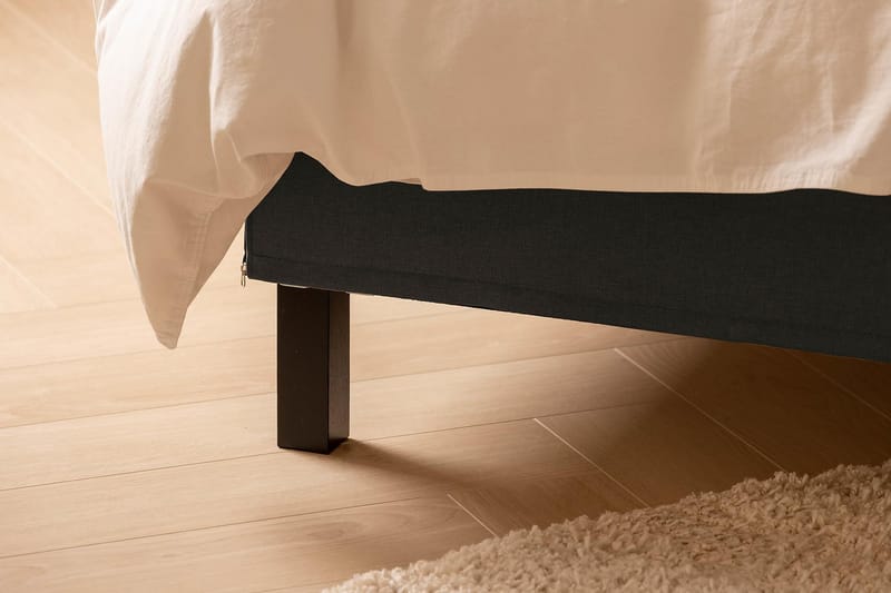 NAZAMA Sängpaket 120x200 Latexmadrass Mörkgrå - Möbler - Sovrum - Sängar - Kontinentalsängar