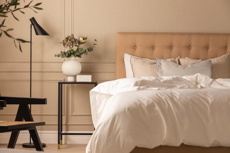 NAZAMA Sängpaket 120x200 Memorymadrass Beige - Möbler - Sovrum - Sängar - Kontinentalsängar