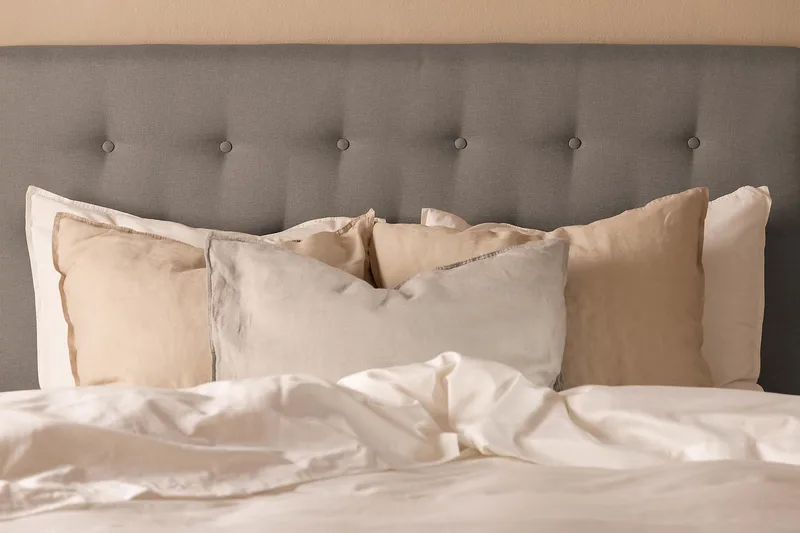 NAZAMA Sängpaket 120x200 Skummadrass Grå - Möbler - Sovrum - Sängar - Kontinentalsängar