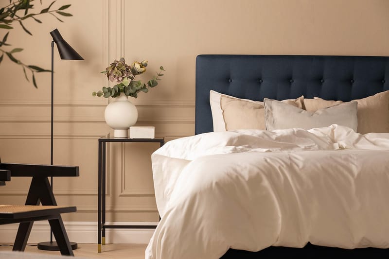 NAZAMA Sängpaket 140x200 Latexmadrass Blå - Möbler - Sovrum - Sängar - Kontinentalsängar