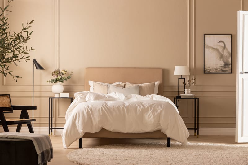 NAZAMA Sängpaket 140x200 Skummadrass Beige - Möbler - Sovrum - Sängar - Kontinentalsängar