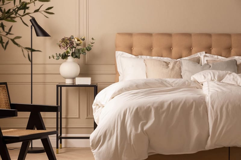NAZAMA Sängpaket 150x200 Memorymadrass Beige - Möbler - Sovrum - Sängar - Komplett Sängpaket