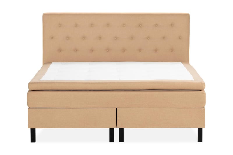 NAZAMA Sängpaket 150x200 Skummadrass Beige - Komplett Sängpaket - Kontinentalsängar