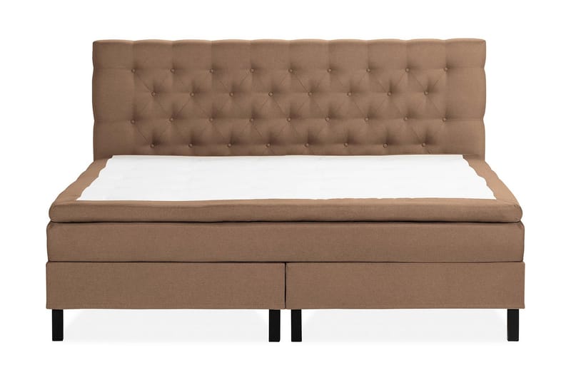 NAZAMA Sängpaket 210x210 Latexmadrass Brun - Möbler - Sovrum - Sängar - Kontinentalsängar