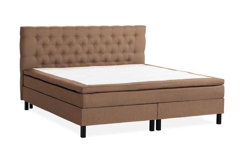 NAZAMA Sängpaket 210x210 Latexmadrass Brun - Möbler - Sovrum - Sängar - Kontinentalsängar