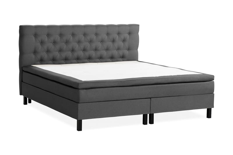 NAZAMA Sängpaket 210x210 Latexmadrass Mörkgrå - Möbler - Sovrum - Sängar - Kontinentalsängar