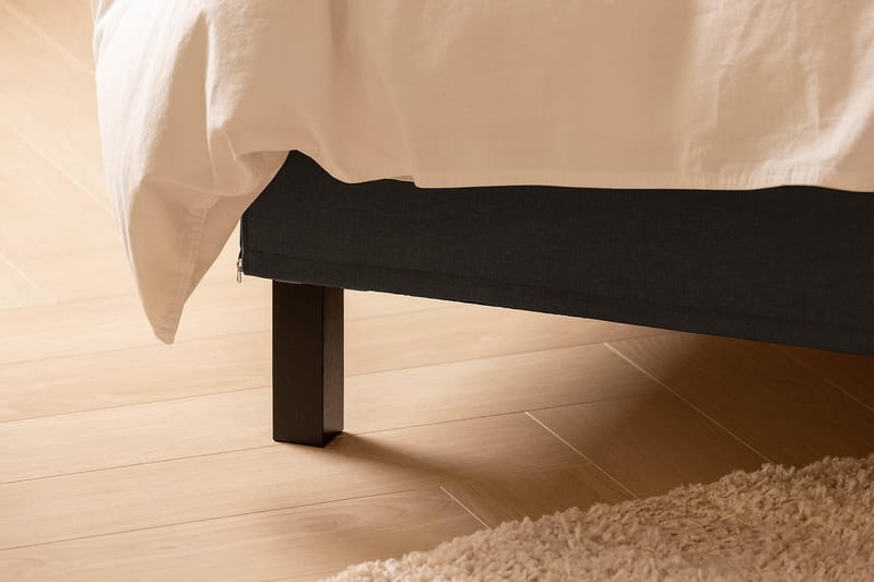 NAZAMA Sängpaket 210x210 Latexmadrass Mörkgrå - Möbler - Sovrum - Sängar - Kontinentalsängar