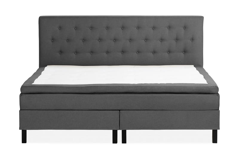 NAZAMA Sängpaket 210x210 Latexmadrass Mörkgrå - Möbler - Sovrum - Sängar - Kontinentalsängar