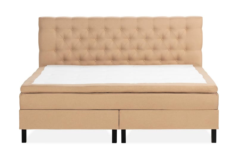 NAZAMA Sängpaket 210x210 Memorymadrass Beige - Möbler - Sovrum - Sängar - Kontinentalsängar