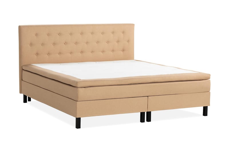 NAZAMA Sängpaket 210x210 Memorymadrass Beige - Komplett Sängpaket - Kontinentalsängar