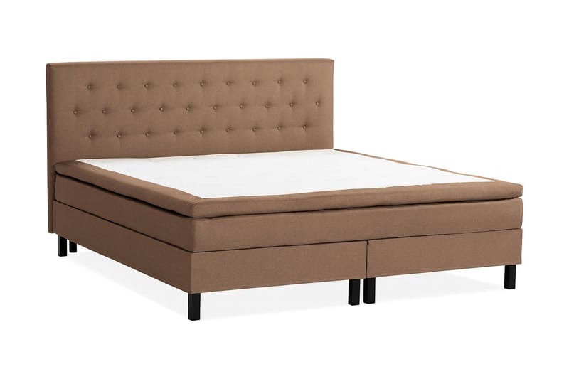 NAZAMA Sängpaket 210x210 Memorymadrass Brun - Möbler - Sovrum - Sängar - Komplett Sängpaket