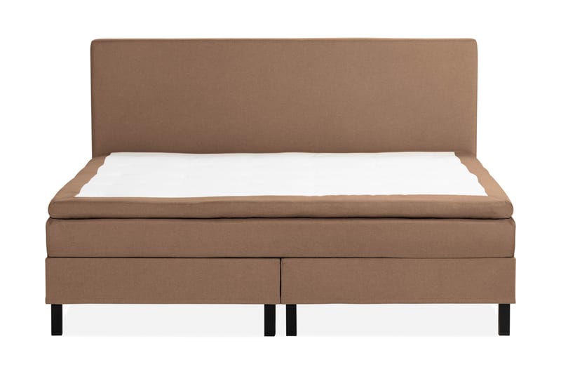 NAZAMA Sängpaket 210x210 Skummadrass Brun - Möbler - Sovrum - Sängar - Kontinentalsängar