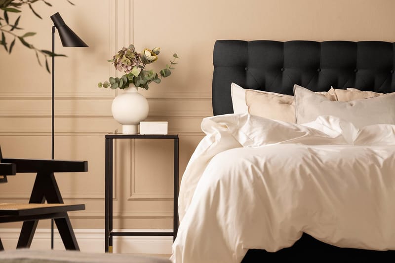 NAZAMA Sängpaket 90x200 Latexmadrass Svart - Möbler - Sovrum - Sängar - Komplett Sängpaket