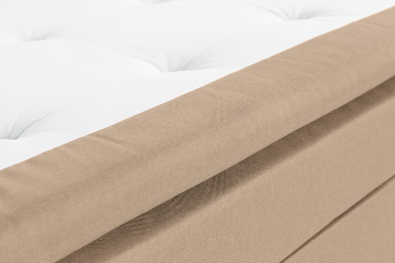 NAZAMA Sängpaket 90x200 Skummadrass Beige - Komplett Sängpaket - Kontinentalsängar