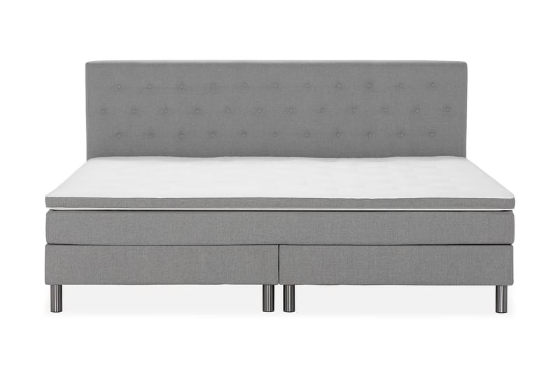 NOVELLA Familjesäng 240x200 cm Ljusgrå (+Fler val) - Möbler - Sovrum - Sängar - Komplett Sängpaket
