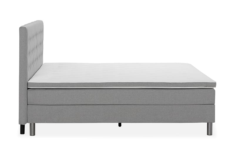 NOVELLA Familjesäng 240x200 cm Ljusgrå (+Fler val) - Möbler - Sovrum - Sängar - Komplett Sängpaket