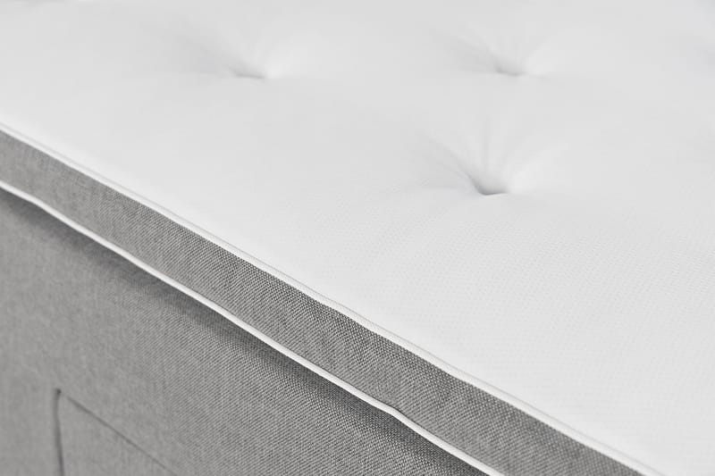 NOVELLA Familjesäng 240x200 cm Ljusgrå (+Fler val) - Möbler - Sovrum - Sängar - Komplett Sängpaket