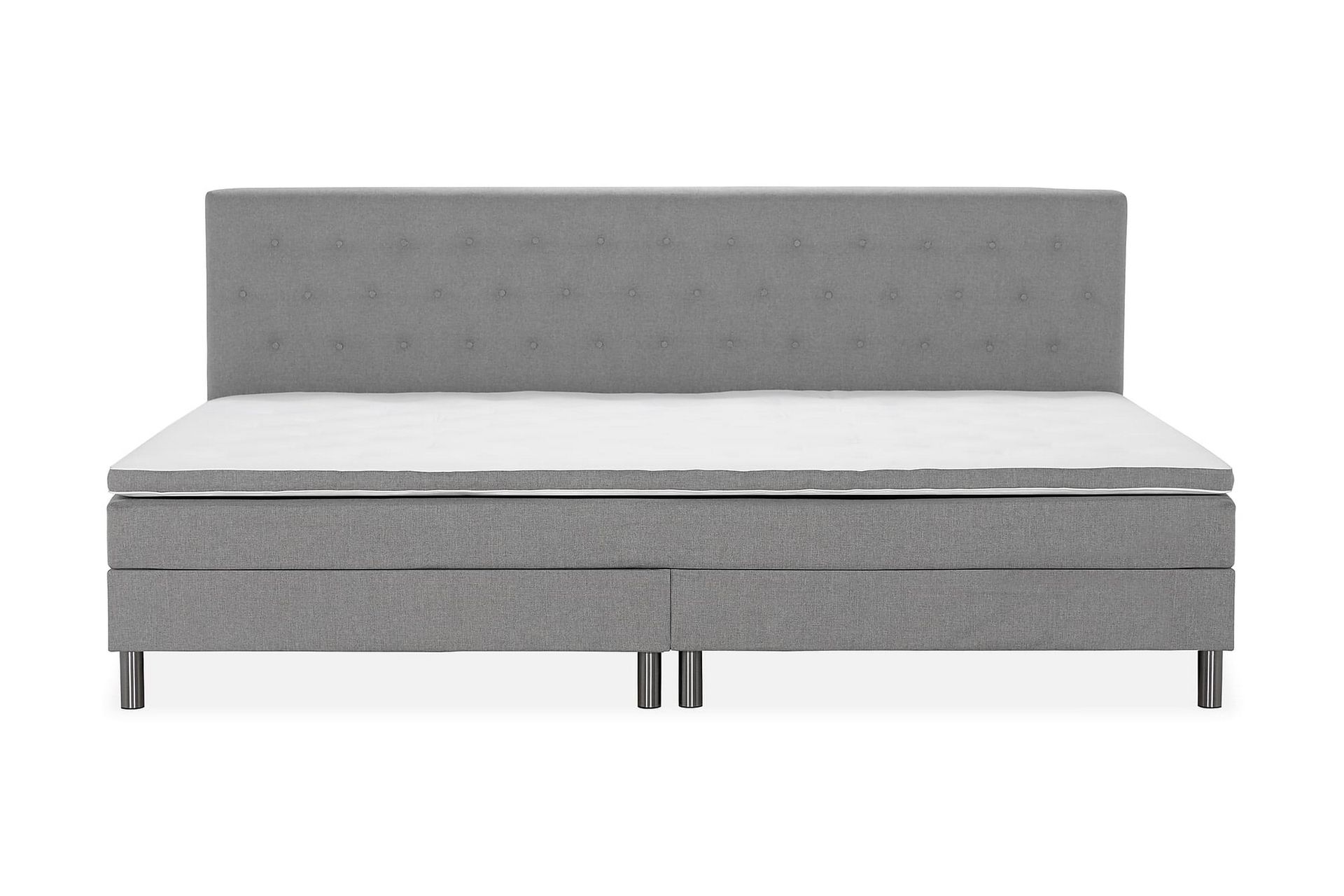NOVELLA Familjesäng 280x210 cm Ljusgrå (+Fler val) - Möbler - Sovrum - Sängar - Komplett Sängpaket