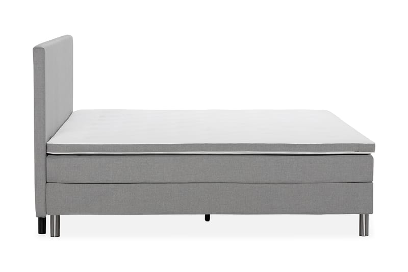 NOVELLA Familjesäng Sängpaket 240x200 cm Ljusgrå (+Fler val) - Möbler - Sovrum - Sängar - Kontinentalsängar